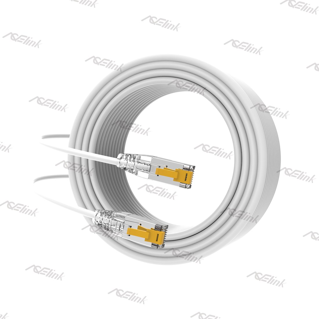 CAT.6A Slim 28AWG 10G Patch Cable with DuraBend Latch Connector