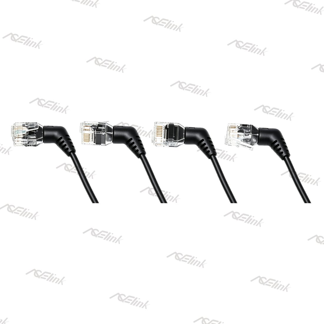 360°Rotatable Angled Slim Cat.6 U/UTP 32AWG PVC Patch Cable
