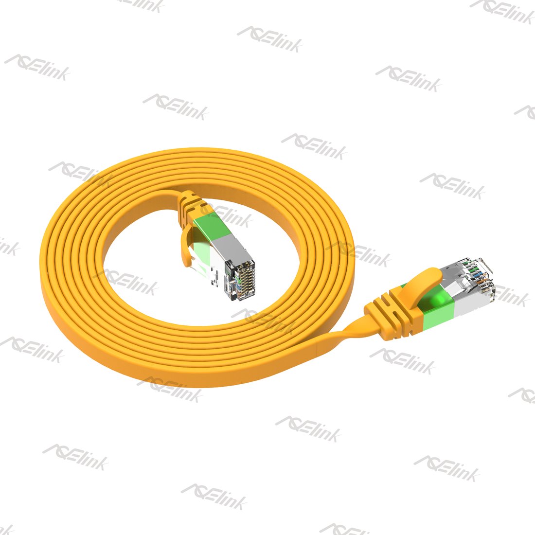 CAT.7 U/FTP 32AWG Flat Cable with Color-Coding Identification