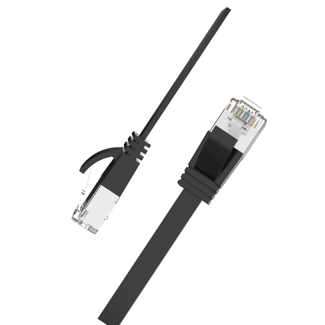 Flat profile patch cord